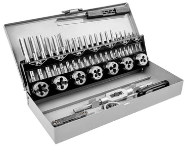 Mannesmann 32-Piece Heavy-Duty Thread Cutting Tool Set, Metal Case - Gomix Brands Outlet