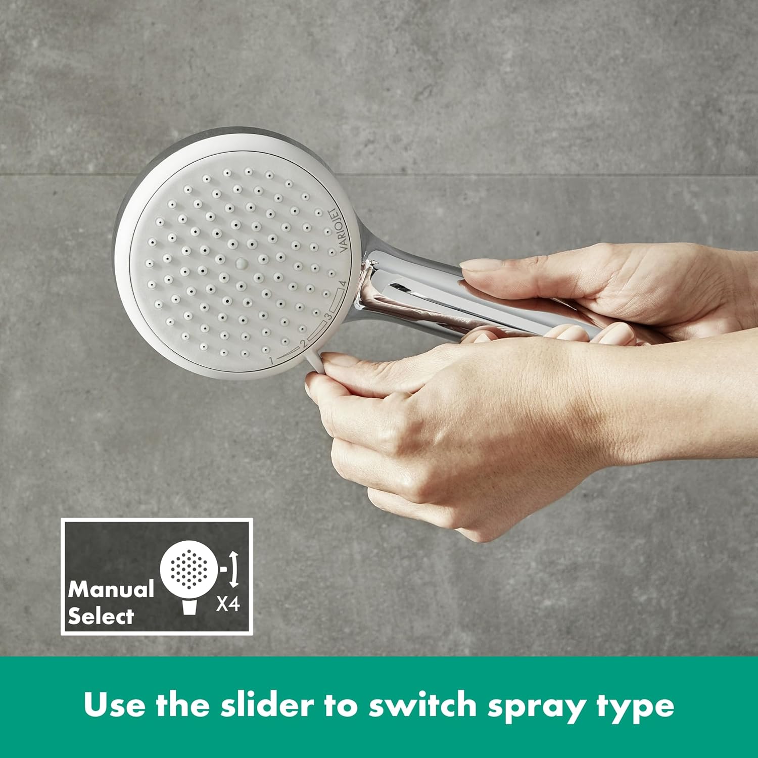 Hansgrohe Croma 100 Hand Shower – 4 Jet Chrome Finish