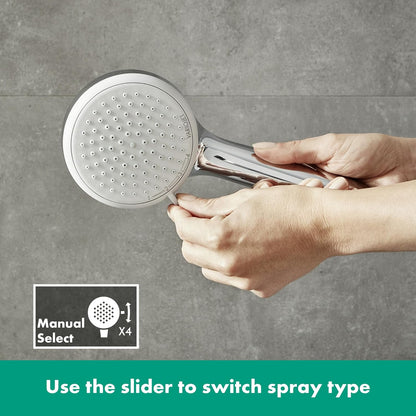 Hansgrohe Croma 100 Hand Shower – 4 Jet Chrome Finish