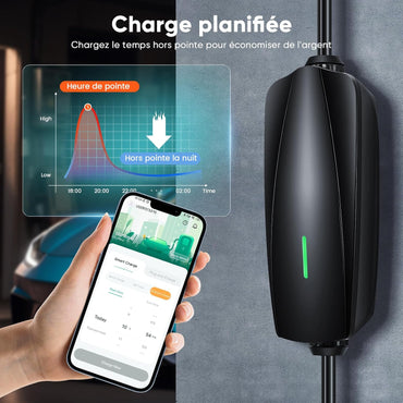 Fitcomf ZBAU203E-CS Type 2 3.68kW 16A Portable EV Charger with 8m Cable