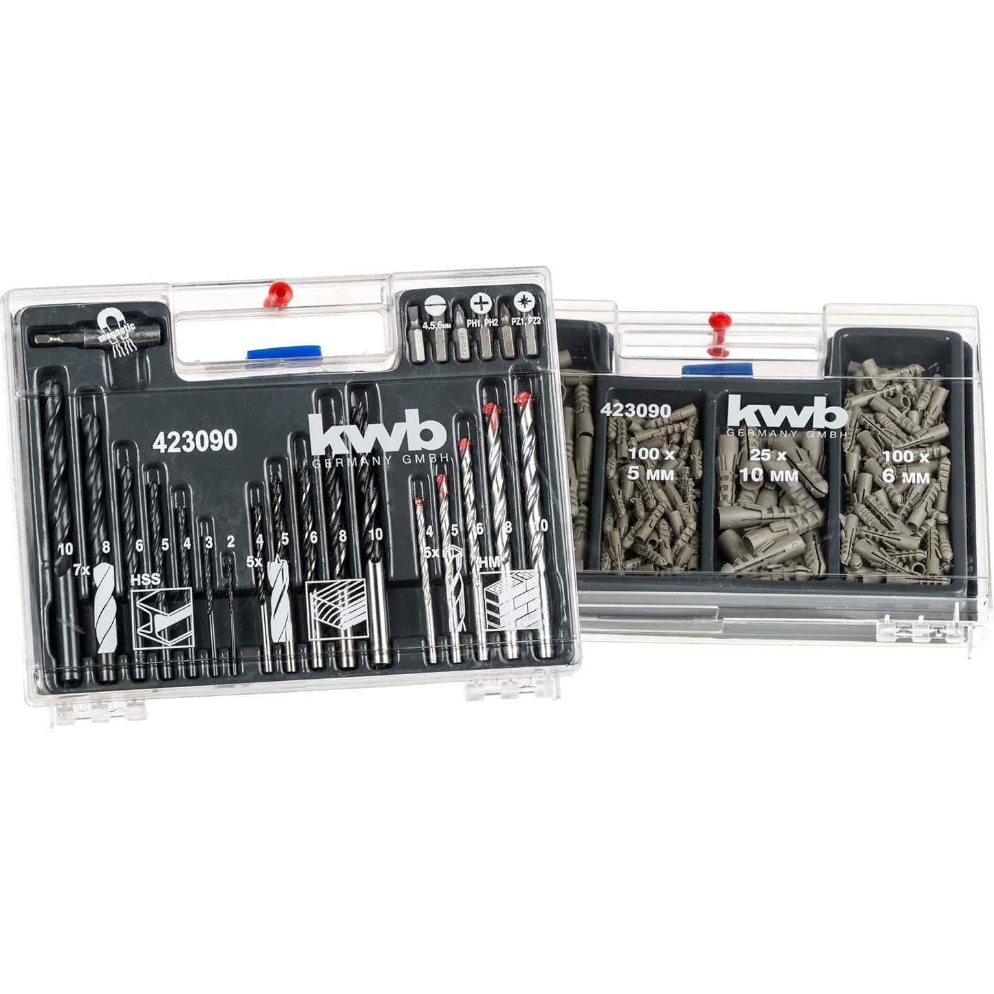 kwb KRAFTIXX 300-Piece Drill Bit Set for Wood & Metal