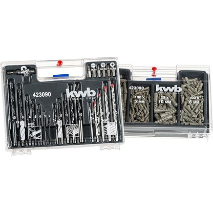 kwb KRAFTIXX 300-Piece Drill Bit Set for Wood & Metal