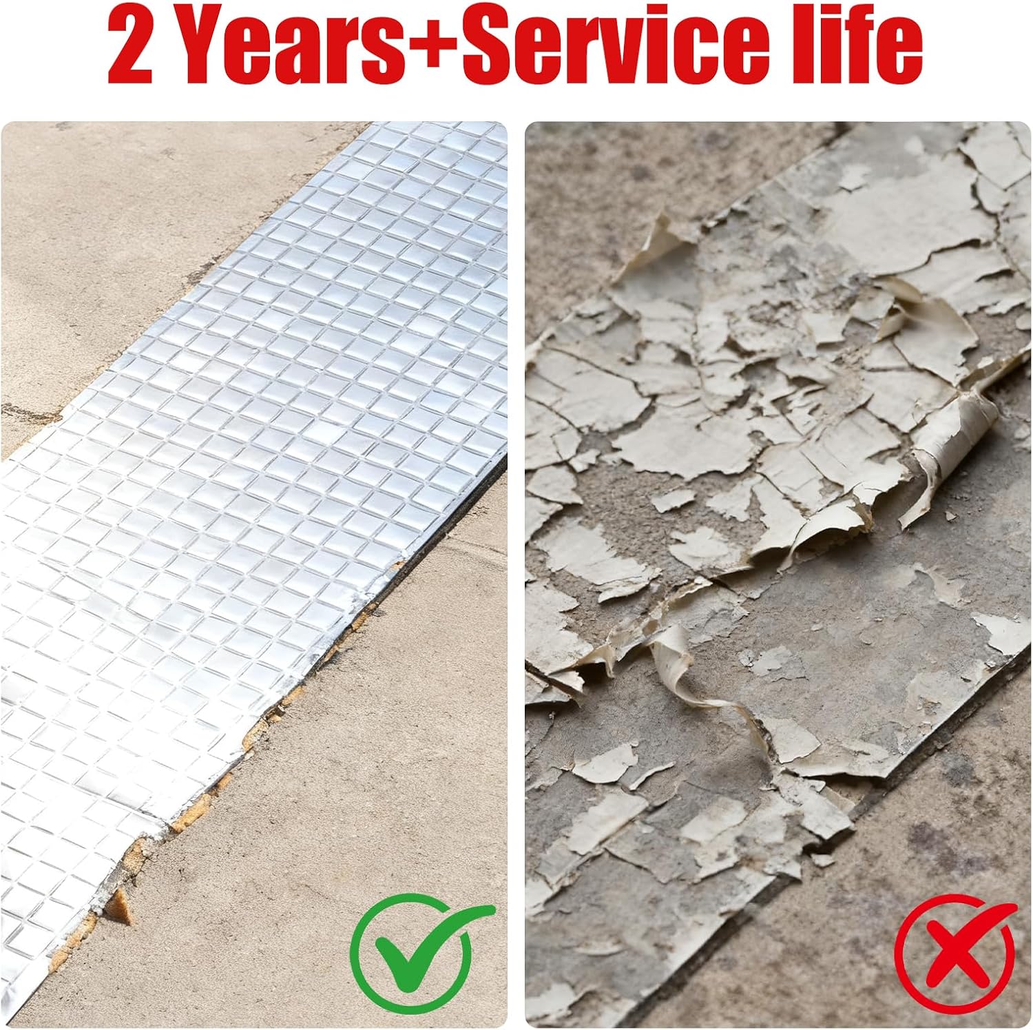 Waterproof Aluminum Butyl Tape 10m x 50mm Roof Repair