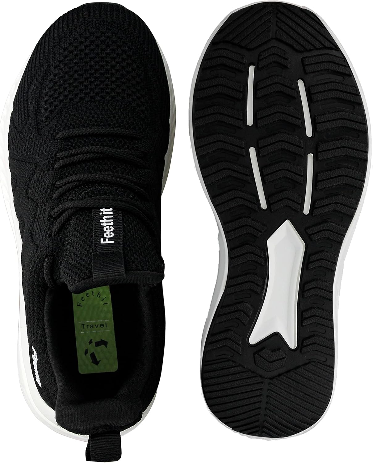 Feethit Men's Breathable Lightweight Comfort Walking Running Fitness Gym Tennis Sneakers