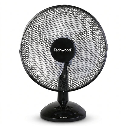 Techwood TVE-0239 Table Fan 23cm 25W Black