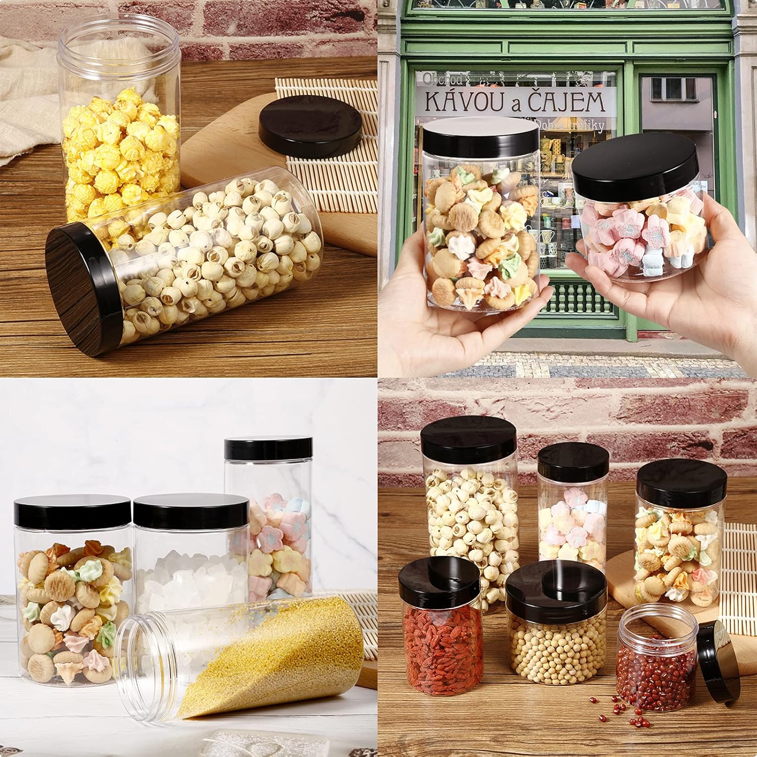 UniBaby7 4.5L BPA-Free Kitchen Storage Set – 6 Airtight Plastic Containers with Labels