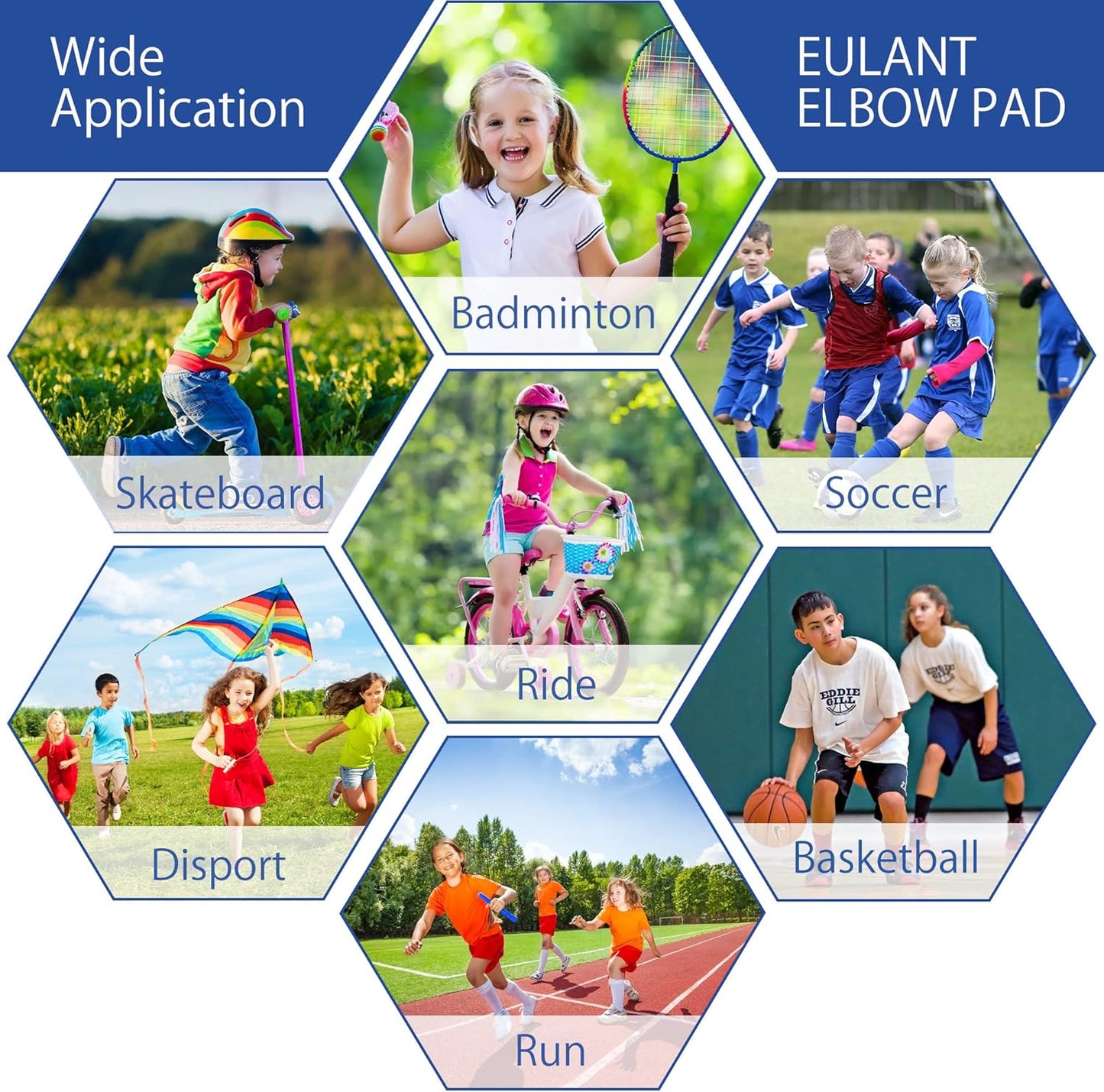 Kids Junior Youth Elbow Pads: Soft, Breathable Protection for Active Sports