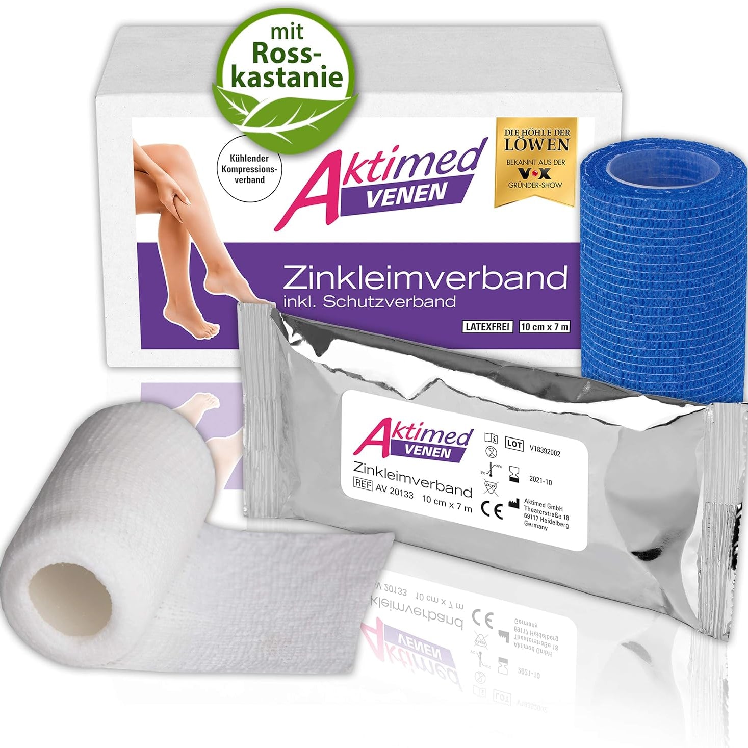 Aktimed Venous Zinc Ointment Bandage with Cooling and Compression