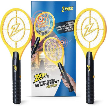 Zap It 3,500‑Volt Battery Bug Zapper Racket with AA Batteries