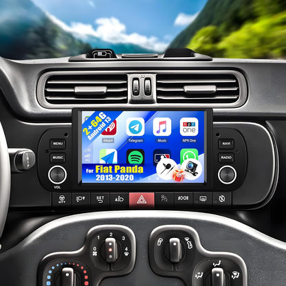 CAMECHO 2+64G Android 13 Car Radio for Fiat Panda 2013-2020