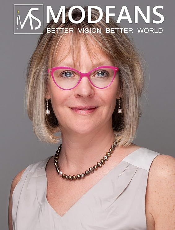 MODFANS Women's Cat Eye Reading Glasses