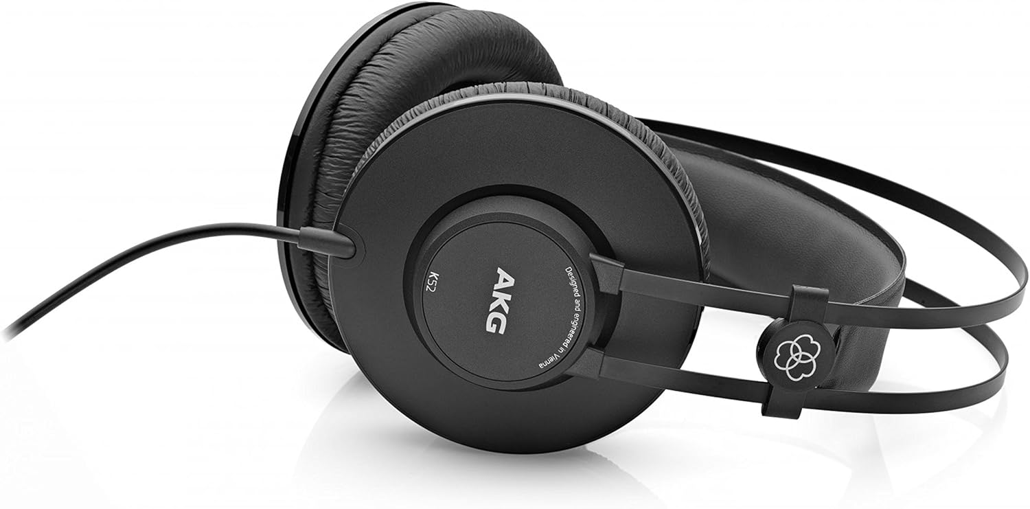 AKG K52 Over-Ear Closed-Back Headphones with Self-Adjusting Headband