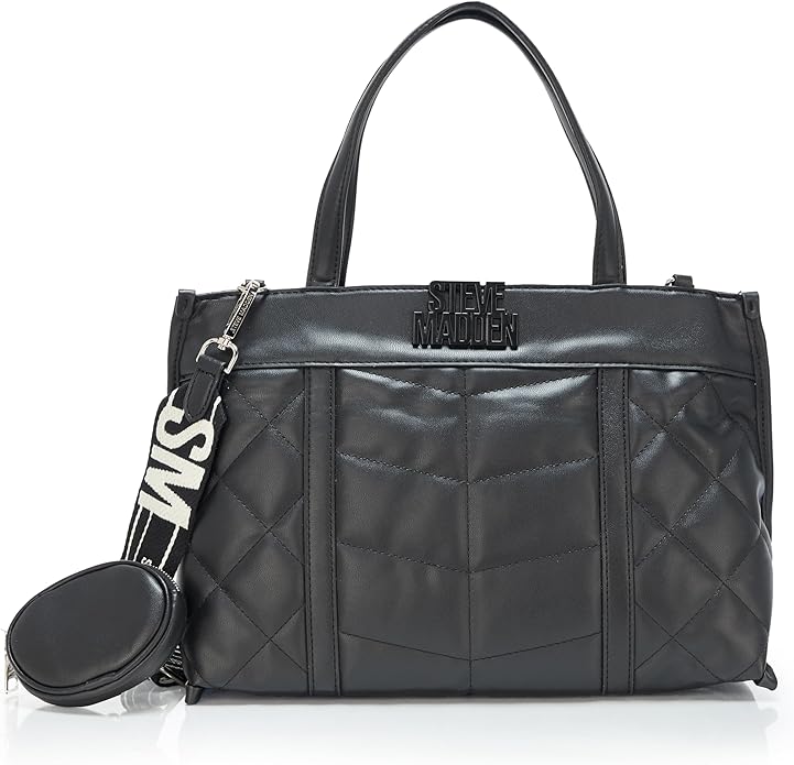 Steve Madden Belia Chevron Quilted Satchel – Chic Convertible Crossbody