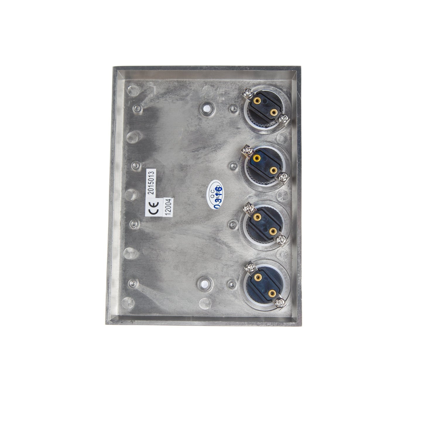 HUBER 4-Way Stainless Steel Rectangular Bell Button with Polycarbonate Nameplate