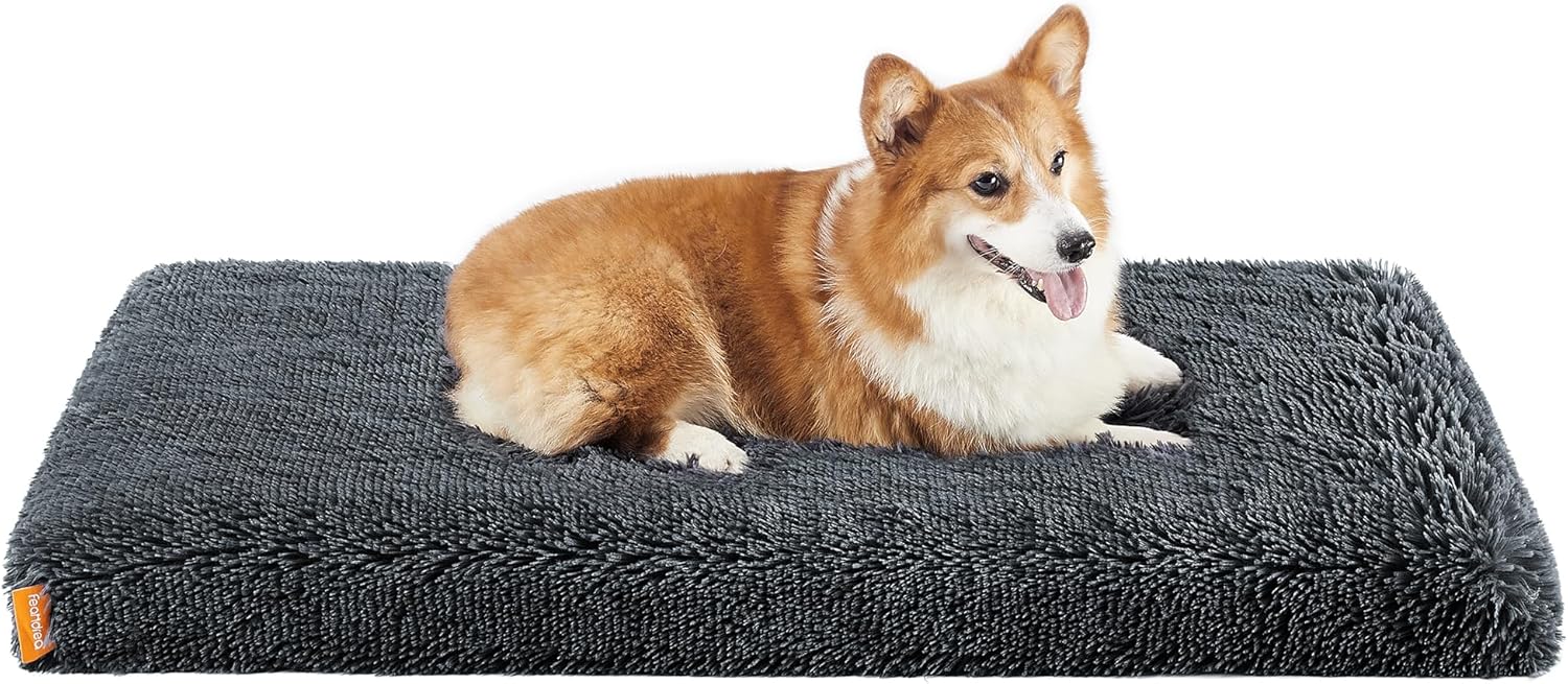 Feandrea Orthopedic Dog Bed, Fluffy Mattress with Washable Cover