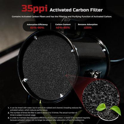 Jeebel Camp 6" Portable Range Hood 350 CFM Black - Gomix Brands Outlet