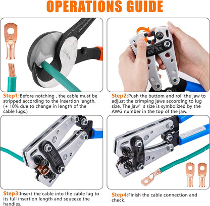 Dechengbao HX50B Battery Cable Lug Crimper