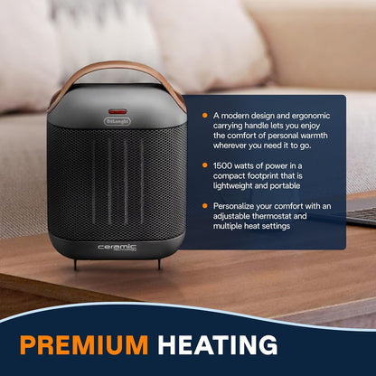 De'Longhi Capsule 1500W Ceramic Portable Heater with Fan