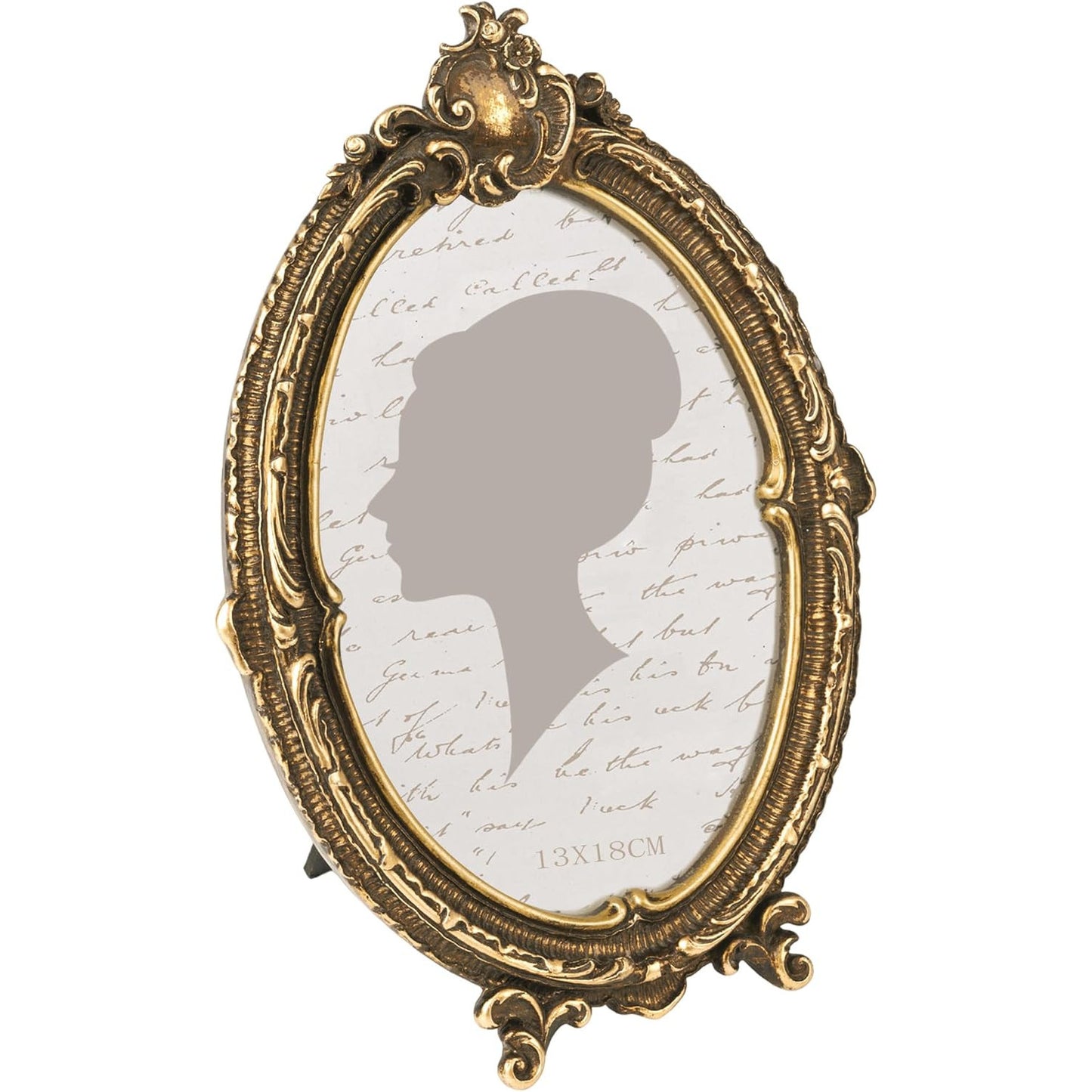 Sunlit Vintage Oval Picture Frame 5x7 Bronze, Brushed Finish