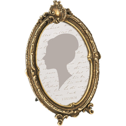 Sunlit Vintage Oval Picture Frame 5x7 Bronze, Brushed Finish