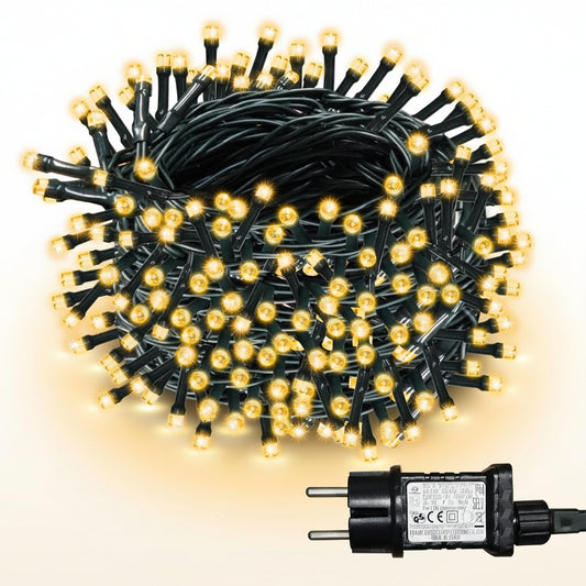 WISD 200 LED String Lights 22.8 m Warm White Dimmable with Timer 12 Modes IP44 Indoor Outdoor