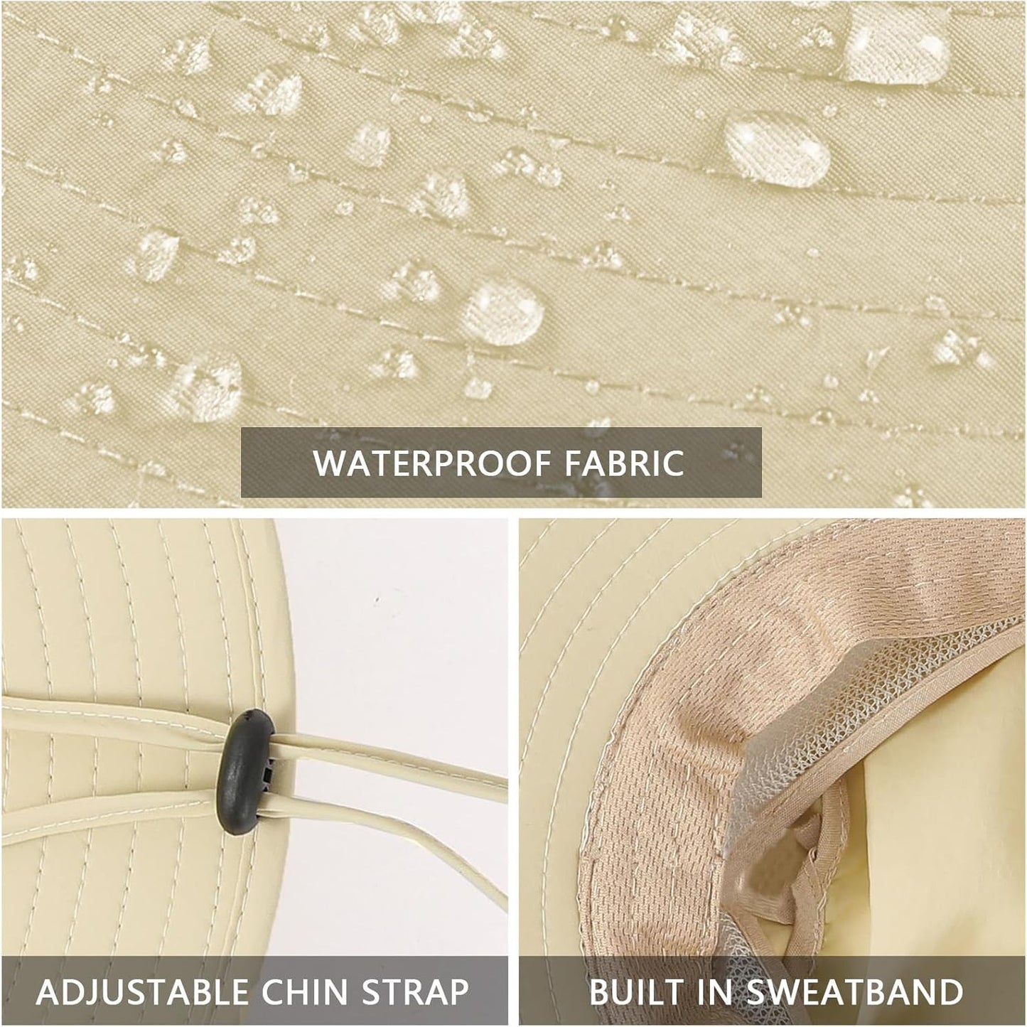 SENWAI UPF 50+ Wide Brim Quick-Dry Fishing Bucket Hat