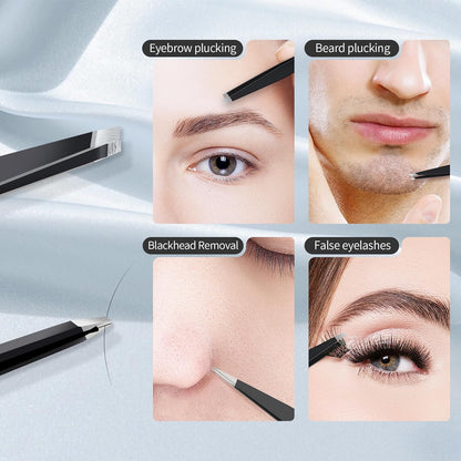 MIYADIVA 30X Magnifying Travel Mirror, Suction Cup, Portable Tweezers