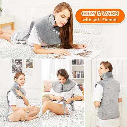 Mia&Coco XL Electric Heating Pad 60x100cm with 6 Heat Levels