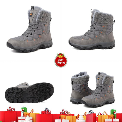 Men's Waterproof Snow Boots with Fur Lining and Anti‑Slip Grip