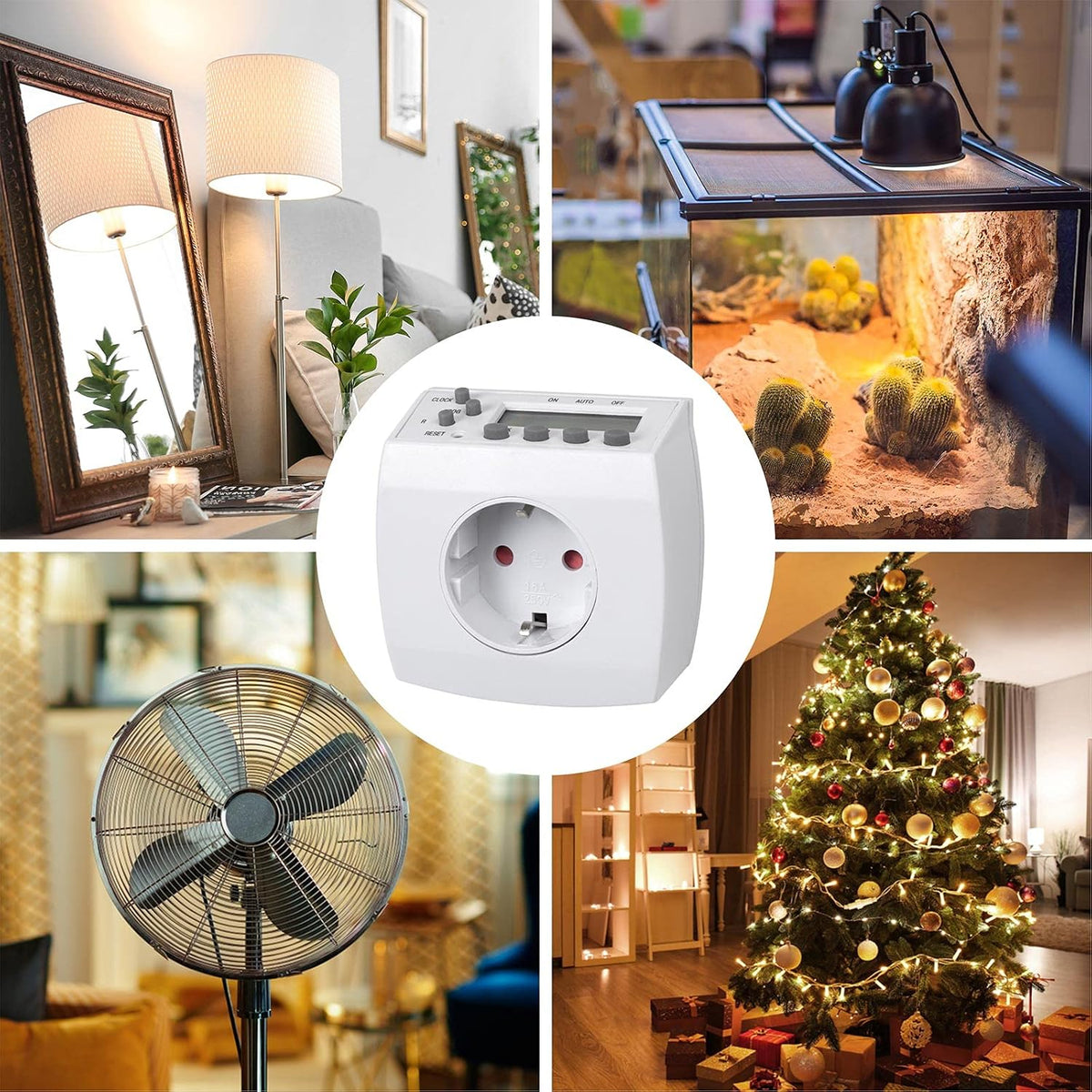HBN 2xBND-50/SG3-VC Digital Weekly Timer Socket 3680W