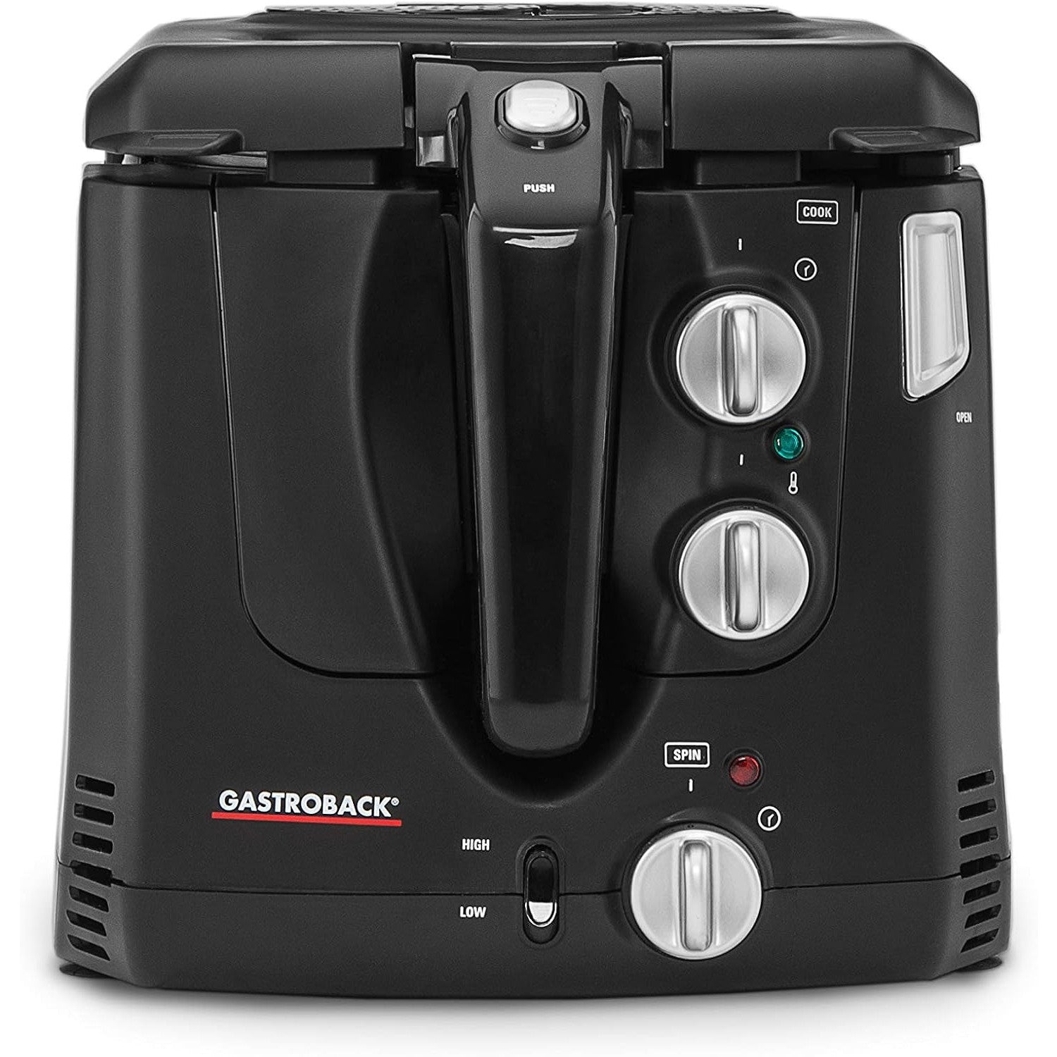 Gastroback 42580 Design Fryer: Compact Stainless Steel Deep Fryer with Cold Zone