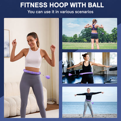 Sonkoloro Smart Fitness Hoop with Counter Purple