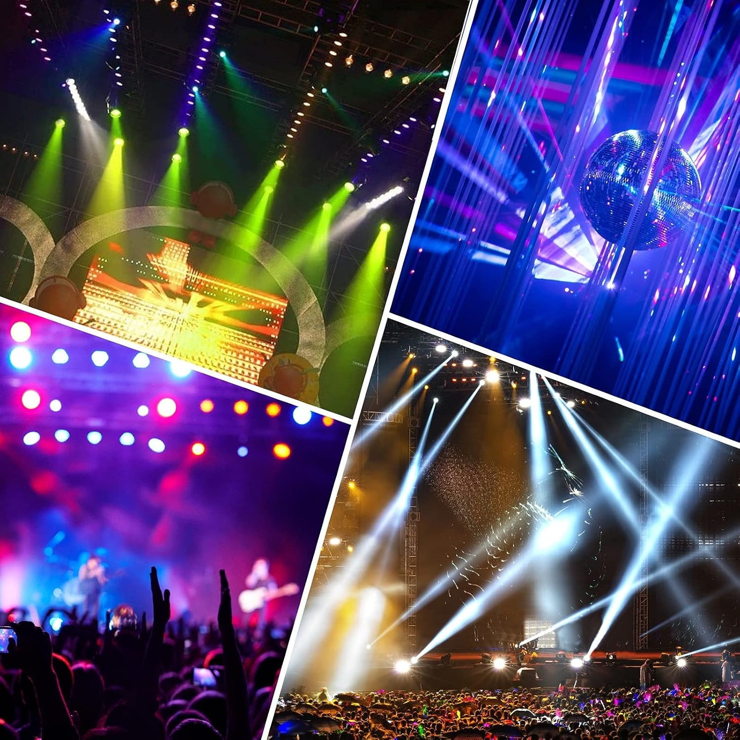 U`King HD-1082 RGB 36 LED Stage Light with Remote Control 72W