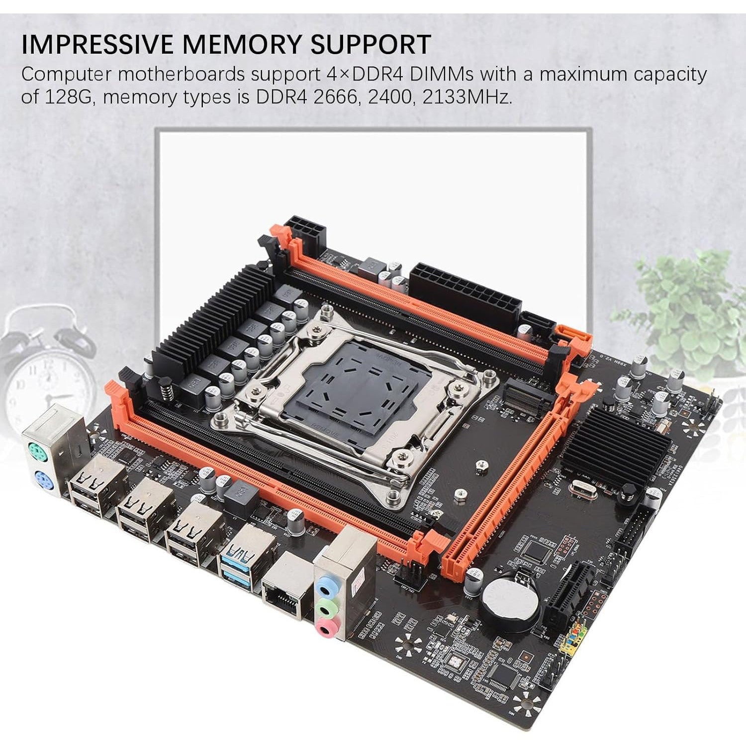Yoidesu X99H LGA 2011-3 M-ATX DDR4 Motherboard with 128GB Capacity
