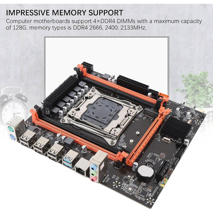 Yoidesu X99H LGA 2011-3 M-ATX DDR4 Motherboard with 128GB Capacity