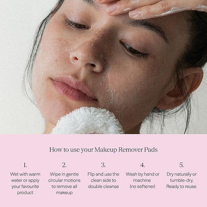 Waschies Colorful Reusable Washable Makeup Removal Pads – 6 Pack