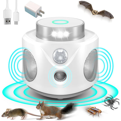 Ultrasonic Rodent Repellent: Indoor Mice Pest Control with 360° PIR Sensor
