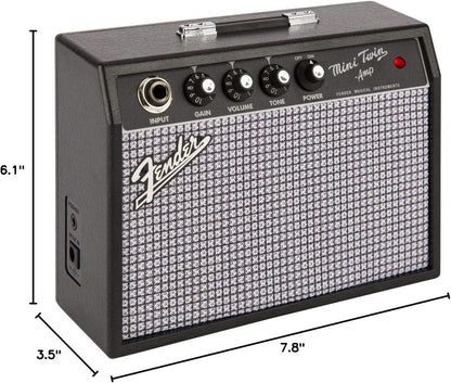 Fender Mini 65 Twin-Amp 1-Watt Portable Black Guitar Amplifier - Gomix Brands Outlet