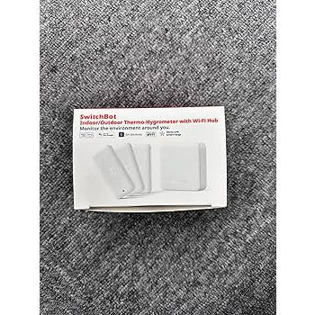 SwitchBot WiFi Smart Indoor Outdoor Thermometer Hygrometer 3-Pack with Hub Mini