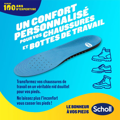 Scholl GelActiv Professional Work Insoles for Men – Shock‑Absorbing GelWave