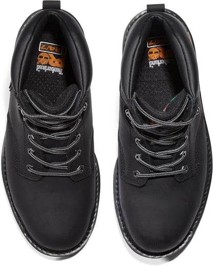 Timberland PRO Pit Boss 6-inch EH Steel Toe Durable Work Boots Black
