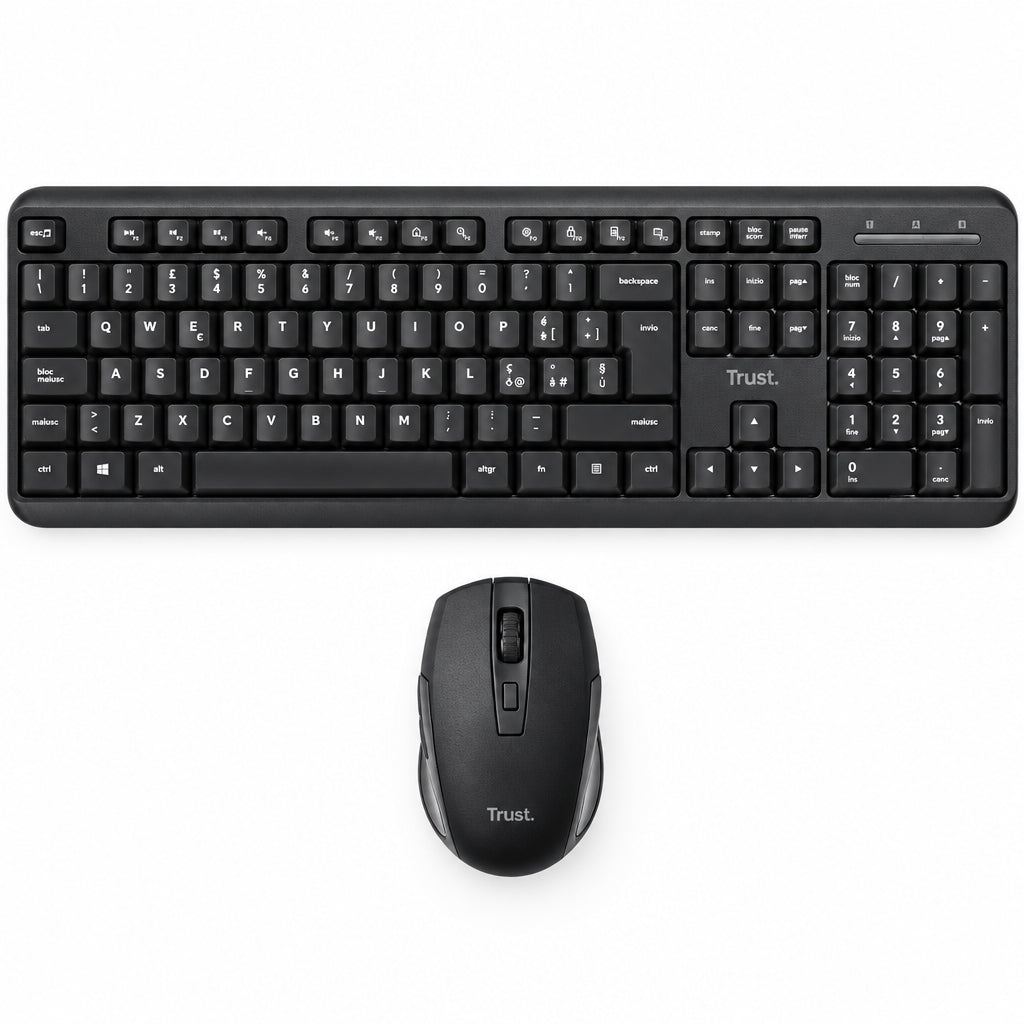 Trust Ymo Wireless Keyboard and Mouse Set Black