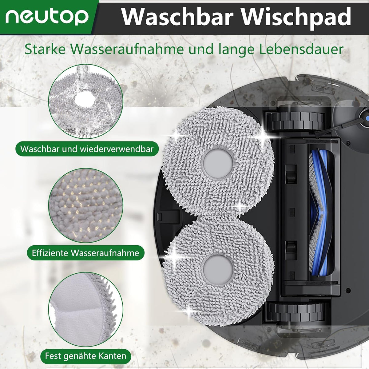 neutop Vacuum Cleaner Accessories for ECOVACS Deebot T30C 18 Pcs