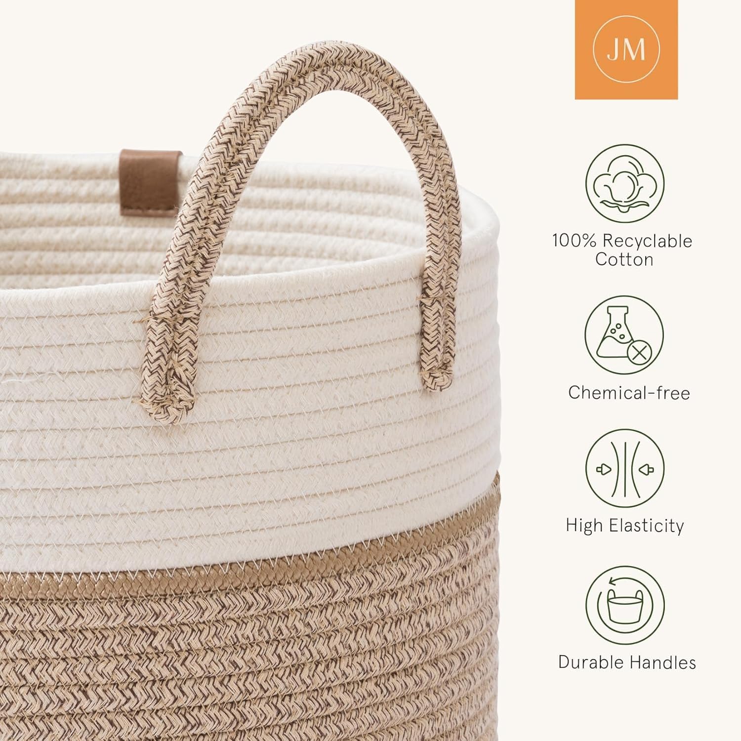 Braided Cotton Laundry Basket