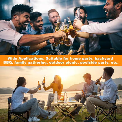 HARFINGTON Stainless Steel Bottle Opener with Wooden Grip – 30 Pack