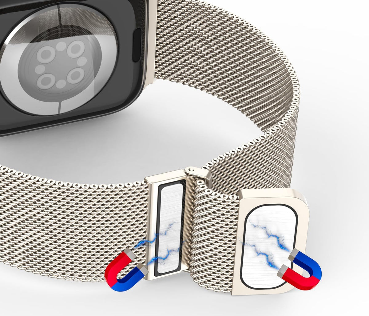 Jiamus FWJMDE2023021501A Milanese Watch Band for Apple Watch
