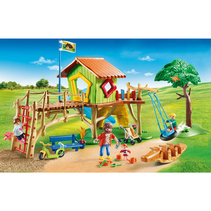 Playmobil Adventure Playground Playset with Rope Net, Swing & Seesaw