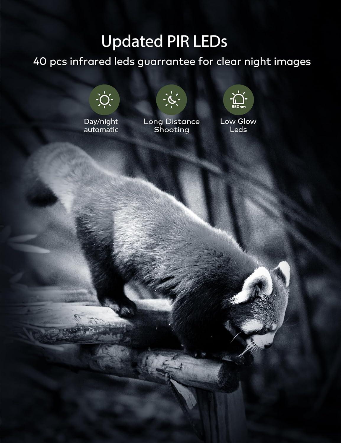 CEYOMUR 4K UHD 36MP Trail Camera with Night Vision & Motion Activation - Gomix Brands Outlet