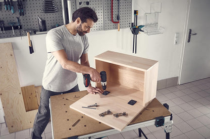 Wolfcraft Hinge Hole Set: Precise 35mm Drilling for Easy Pot Hinge Installation