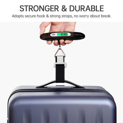 FREETOO Portable Digital Luggage Scale 50 kg Capacity Black